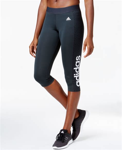 cropped adidas leggings with graphics